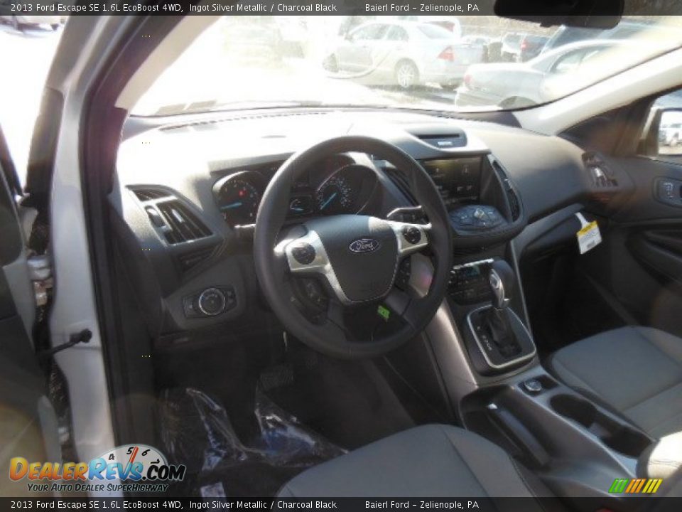 2013 Ford Escape SE 1.6L EcoBoost 4WD Ingot Silver Metallic / Charcoal Black Photo #10