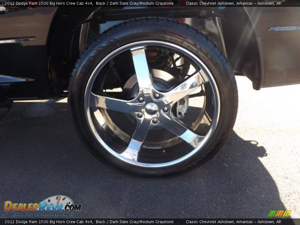 2012 Dodge Ram 1500 Big Horn Crew Cab 4x4 Black / Dark Slate Gray/Medium Graystone Photo #18