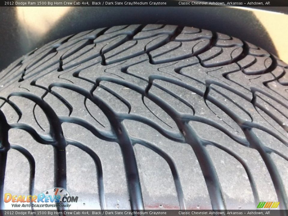 2012 Dodge Ram 1500 Big Horn Crew Cab 4x4 Black / Dark Slate Gray/Medium Graystone Photo #19