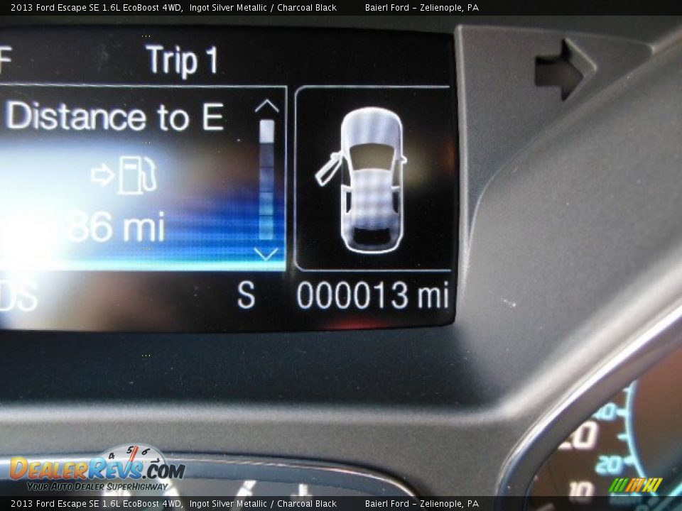 2013 Ford Escape SE 1.6L EcoBoost 4WD Ingot Silver Metallic / Charcoal Black Photo #19