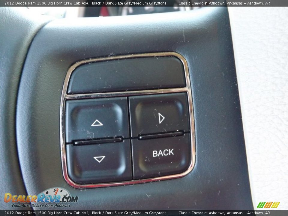 2012 Dodge Ram 1500 Big Horn Crew Cab 4x4 Black / Dark Slate Gray/Medium Graystone Photo #24