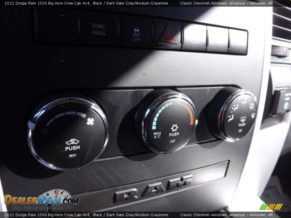 2012 Dodge Ram 1500 Big Horn Crew Cab 4x4 Black / Dark Slate Gray/Medium Graystone Photo #30