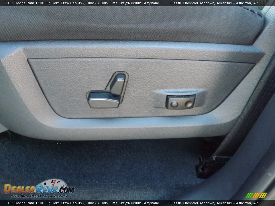 2012 Dodge Ram 1500 Big Horn Crew Cab 4x4 Black / Dark Slate Gray/Medium Graystone Photo #35