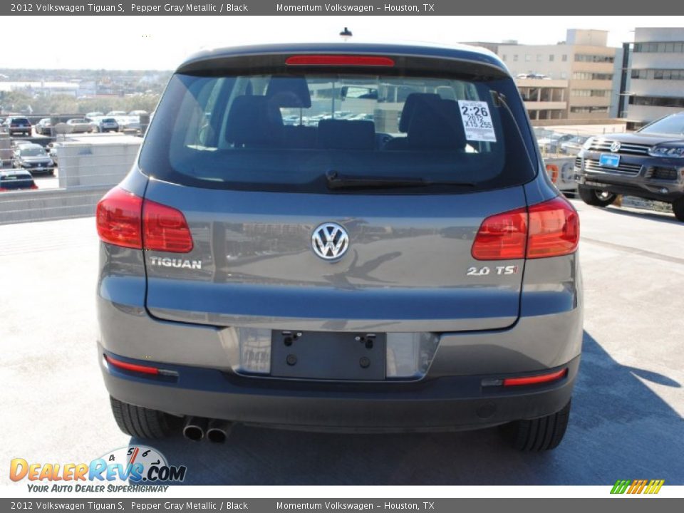 2012 Volkswagen Tiguan S Pepper Gray Metallic / Black Photo #6