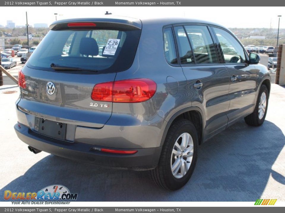 2012 Volkswagen Tiguan S Pepper Gray Metallic / Black Photo #7