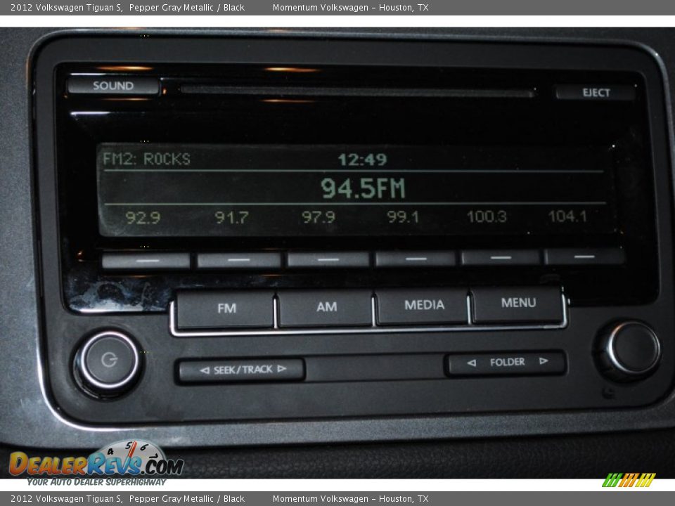2012 Volkswagen Tiguan S Pepper Gray Metallic / Black Photo #15