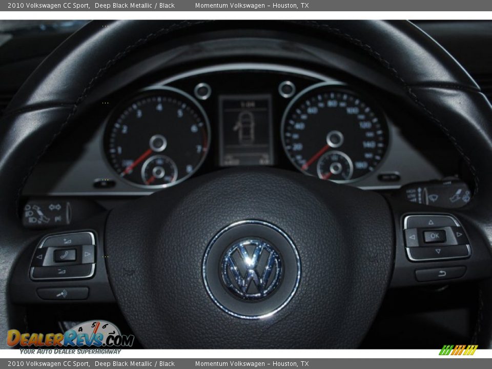 2010 Volkswagen CC Sport Deep Black Metallic / Black Photo #23