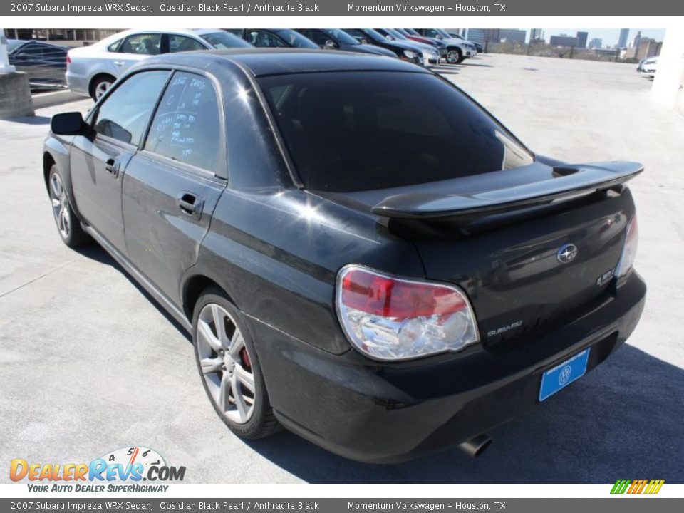 2007 Subaru Impreza WRX Sedan Obsidian Black Pearl / Anthracite Black Photo #6