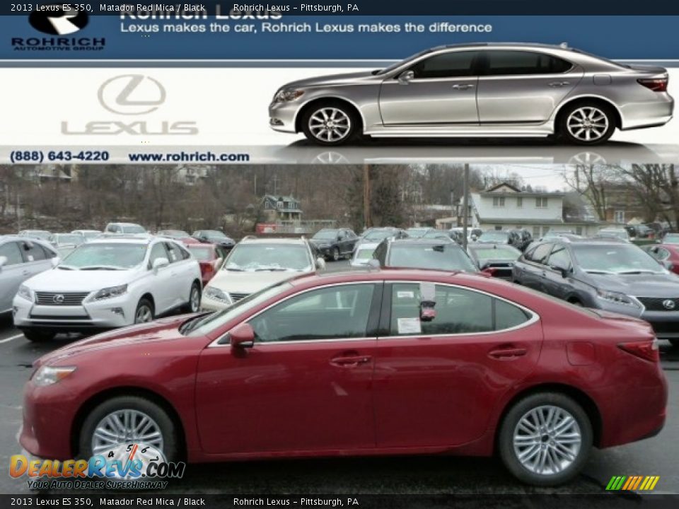 2013 Lexus ES 350 Matador Red Mica / Black Photo #1