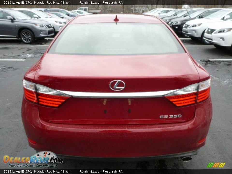 2013 Lexus ES 350 Matador Red Mica / Black Photo #3