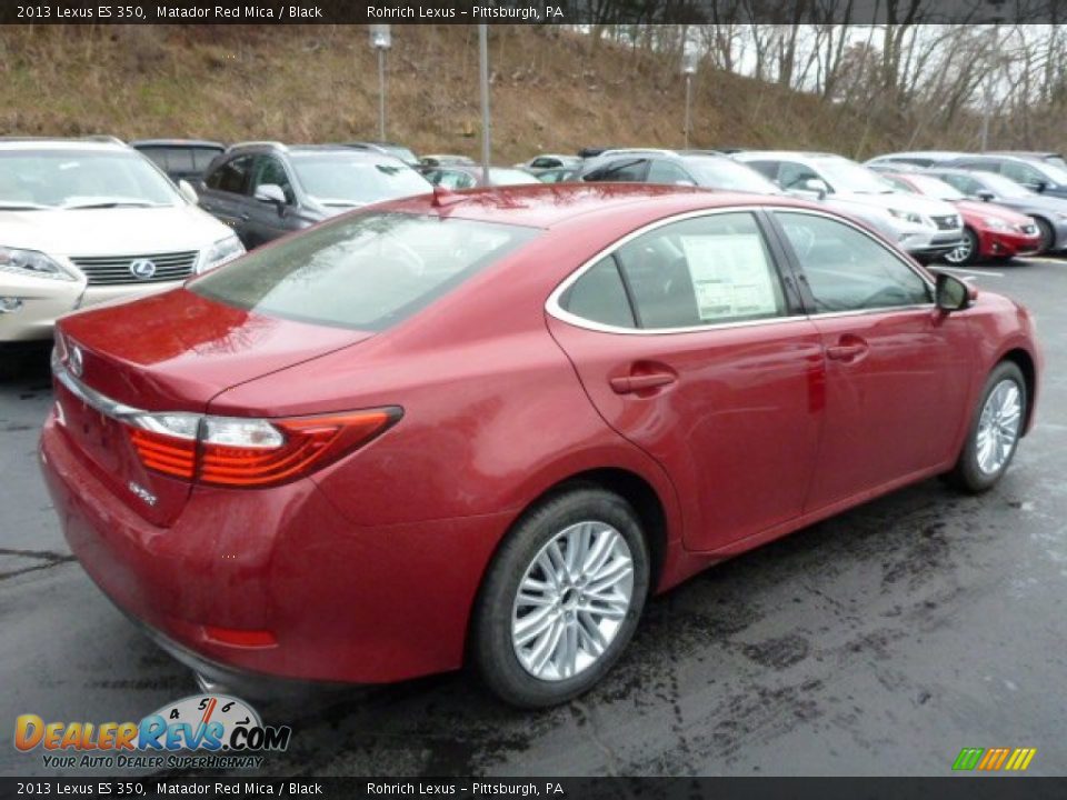 2013 Lexus ES 350 Matador Red Mica / Black Photo #4