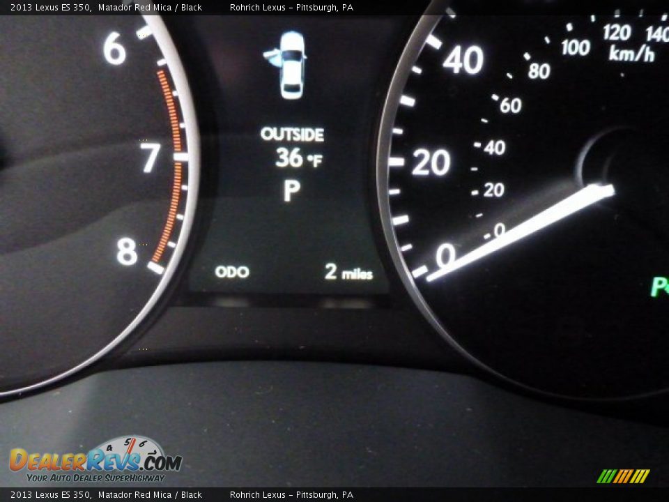 2013 Lexus ES 350 Matador Red Mica / Black Photo #19