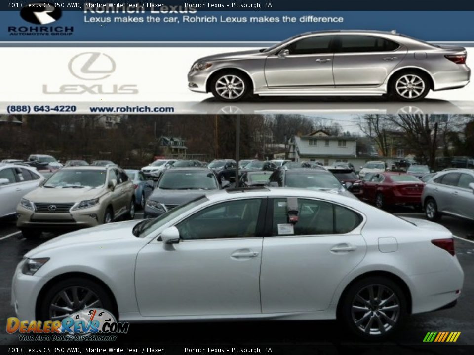 2013 Lexus GS 350 AWD Starfire White Pearl / Flaxen Photo #1