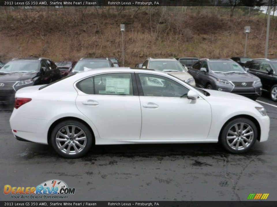 2013 Lexus GS 350 AWD Starfire White Pearl / Flaxen Photo #5