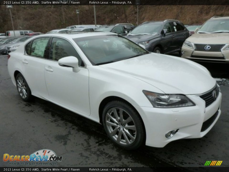 2013 Lexus GS 350 AWD Starfire White Pearl / Flaxen Photo #6