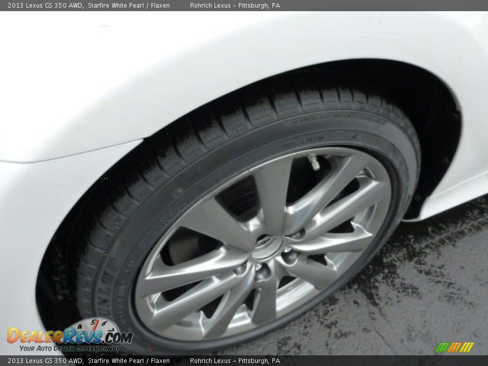 2013 Lexus GS 350 AWD Starfire White Pearl / Flaxen Photo #9