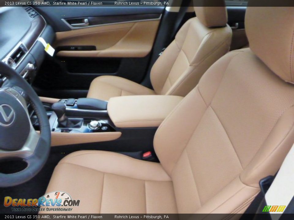 2013 Lexus GS 350 AWD Starfire White Pearl / Flaxen Photo #10