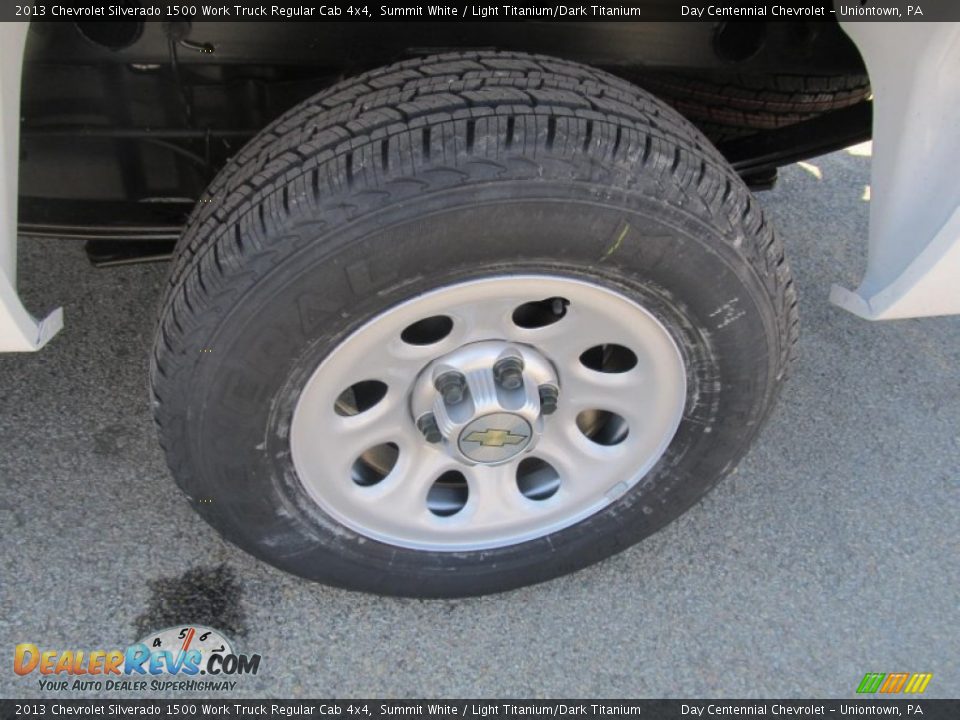 2013 Chevrolet Silverado 1500 Work Truck Regular Cab 4x4 Summit White / Light Titanium/Dark Titanium Photo #3