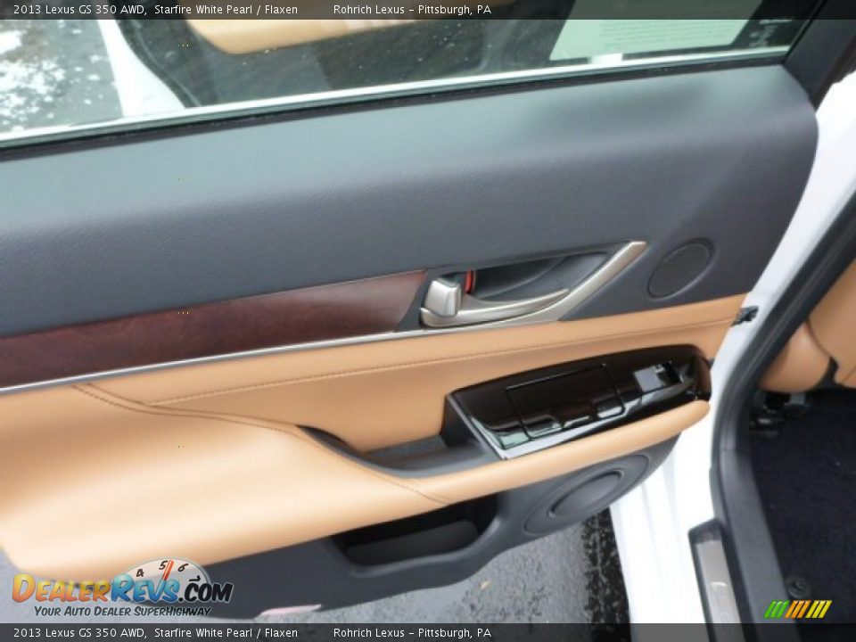2013 Lexus GS 350 AWD Starfire White Pearl / Flaxen Photo #13