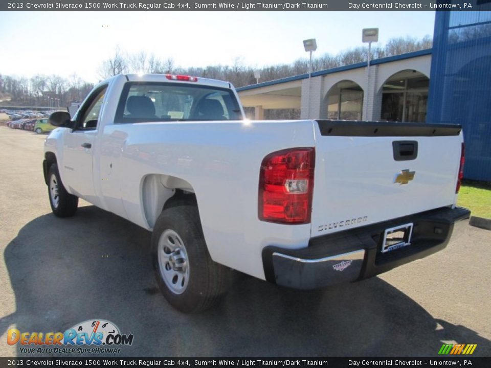 2013 Chevrolet Silverado 1500 Work Truck Regular Cab 4x4 Summit White / Light Titanium/Dark Titanium Photo #4