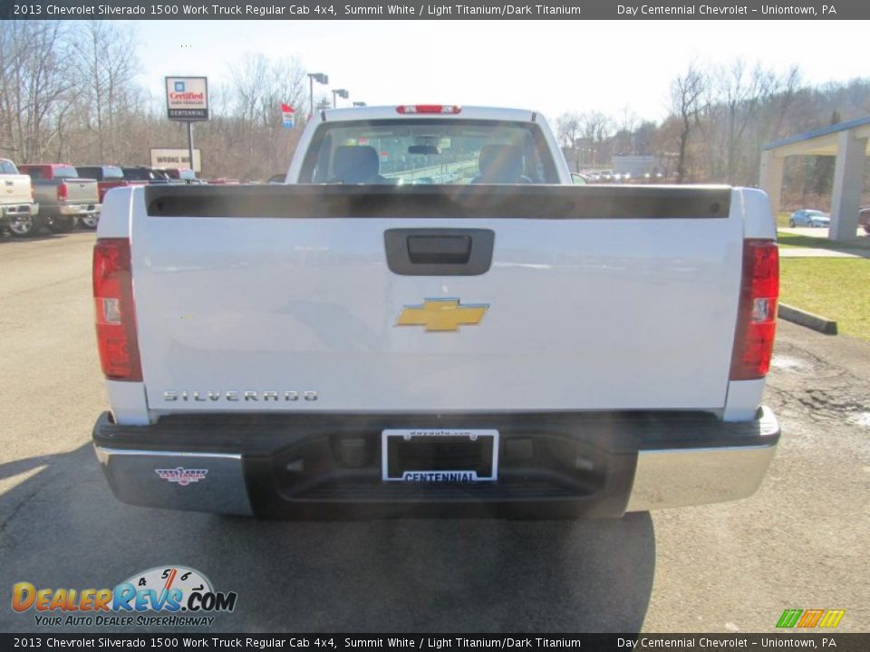2013 Chevrolet Silverado 1500 Work Truck Regular Cab 4x4 Summit White / Light Titanium/Dark Titanium Photo #5