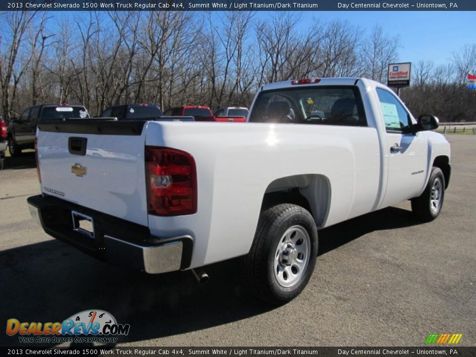 2013 Chevrolet Silverado 1500 Work Truck Regular Cab 4x4 Summit White / Light Titanium/Dark Titanium Photo #7