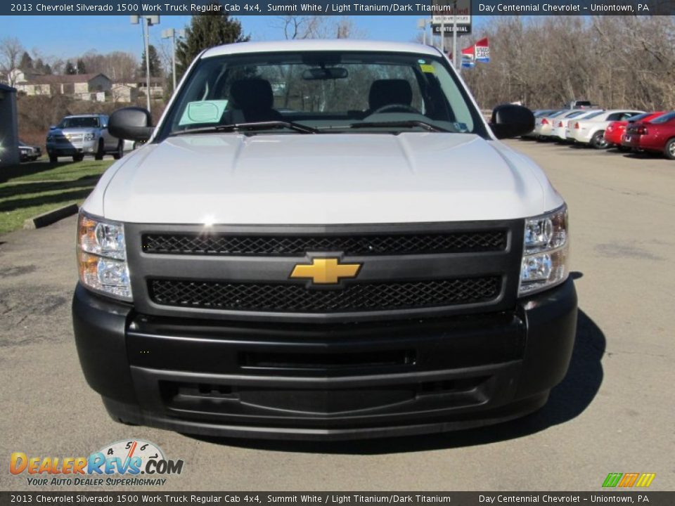 2013 Chevrolet Silverado 1500 Work Truck Regular Cab 4x4 Summit White / Light Titanium/Dark Titanium Photo #11