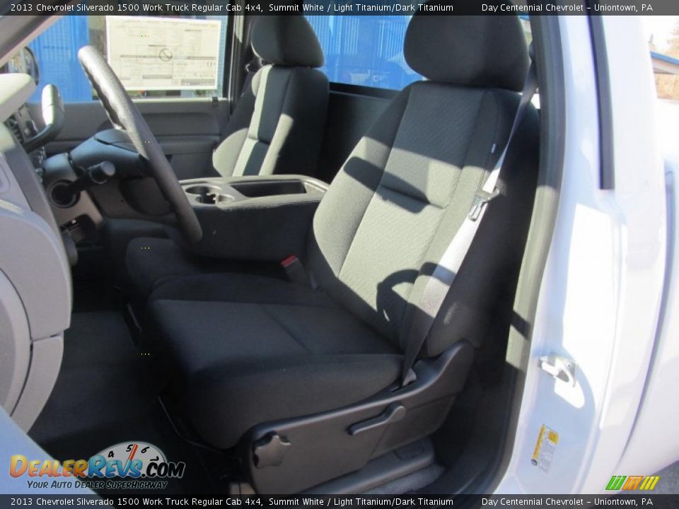 2013 Chevrolet Silverado 1500 Work Truck Regular Cab 4x4 Summit White / Light Titanium/Dark Titanium Photo #13
