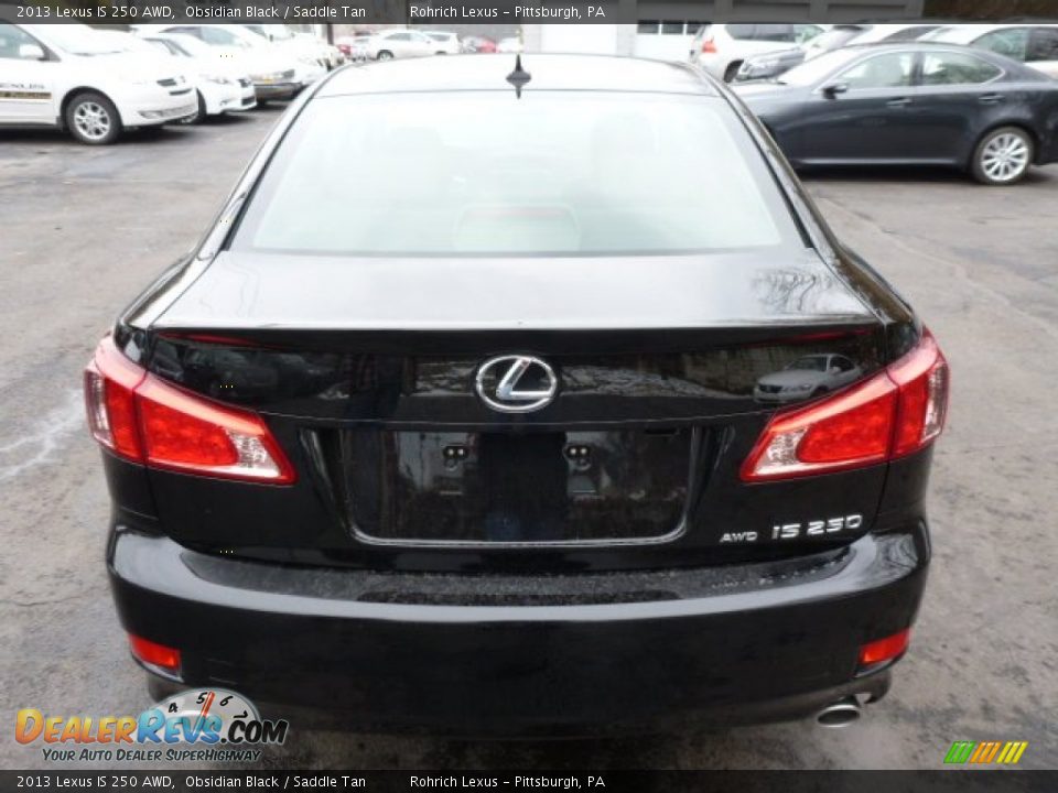 2013 Lexus IS 250 AWD Obsidian Black / Saddle Tan Photo #3