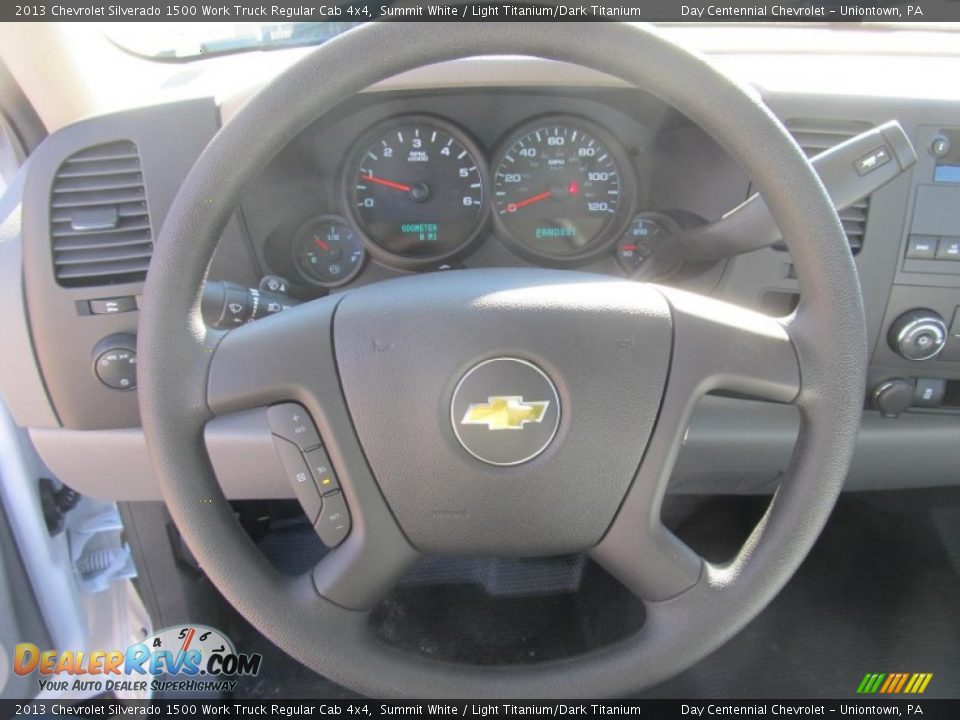 2013 Chevrolet Silverado 1500 Work Truck Regular Cab 4x4 Summit White / Light Titanium/Dark Titanium Photo #15