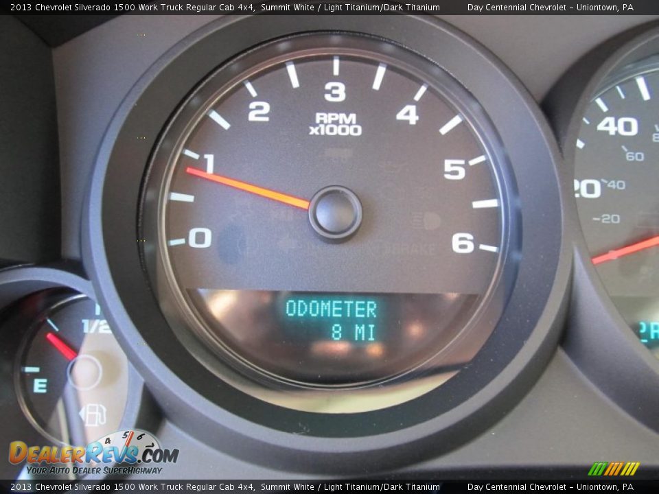 2013 Chevrolet Silverado 1500 Work Truck Regular Cab 4x4 Summit White / Light Titanium/Dark Titanium Photo #20