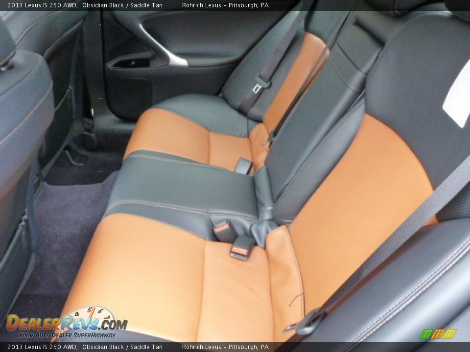 2013 Lexus IS 250 AWD Obsidian Black / Saddle Tan Photo #11