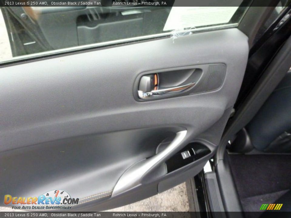 2013 Lexus IS 250 AWD Obsidian Black / Saddle Tan Photo #13