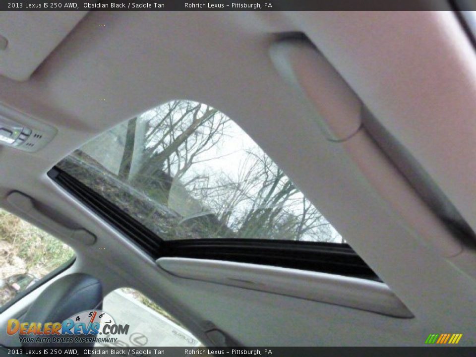 2013 Lexus IS 250 AWD Obsidian Black / Saddle Tan Photo #15