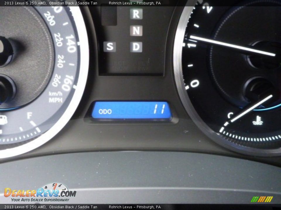 2013 Lexus IS 250 AWD Obsidian Black / Saddle Tan Photo #20