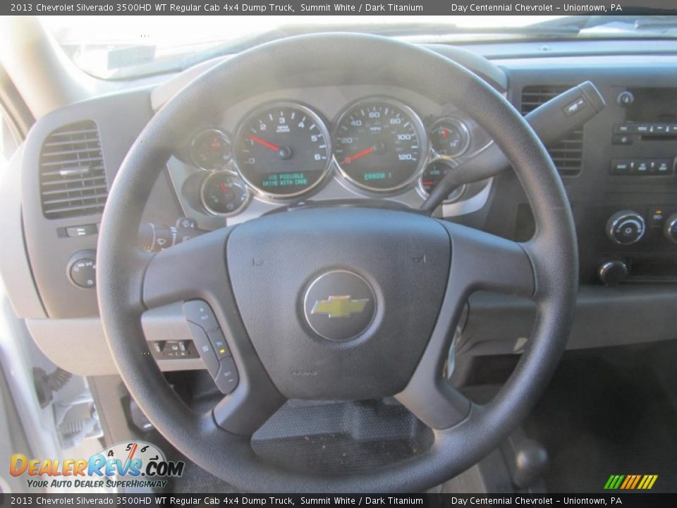 2013 Chevrolet Silverado 3500HD WT Regular Cab 4x4 Dump Truck Steering Wheel Photo #15