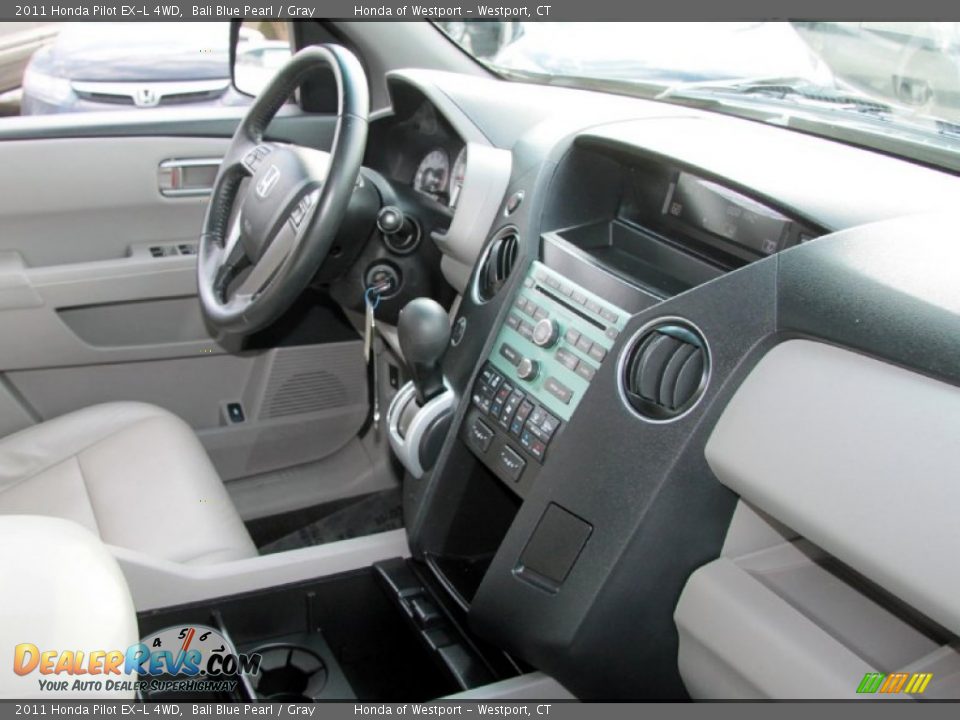 2011 Honda Pilot EX-L 4WD Bali Blue Pearl / Gray Photo #5