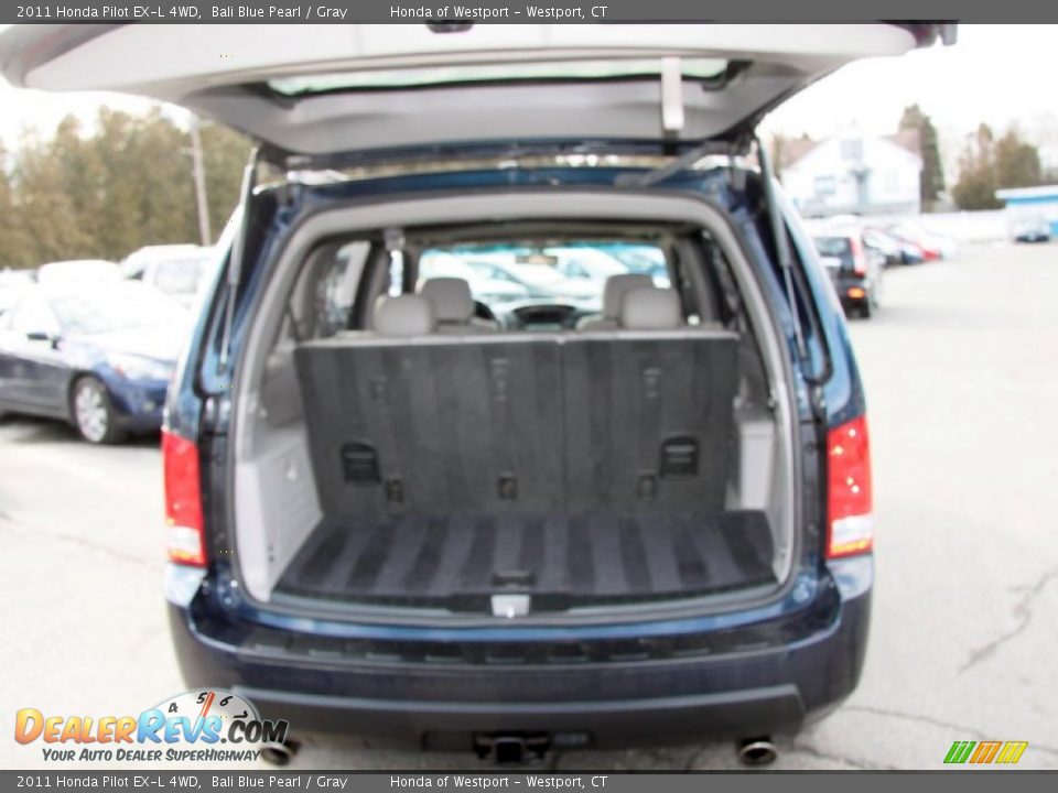 2011 Honda Pilot EX-L 4WD Bali Blue Pearl / Gray Photo #8