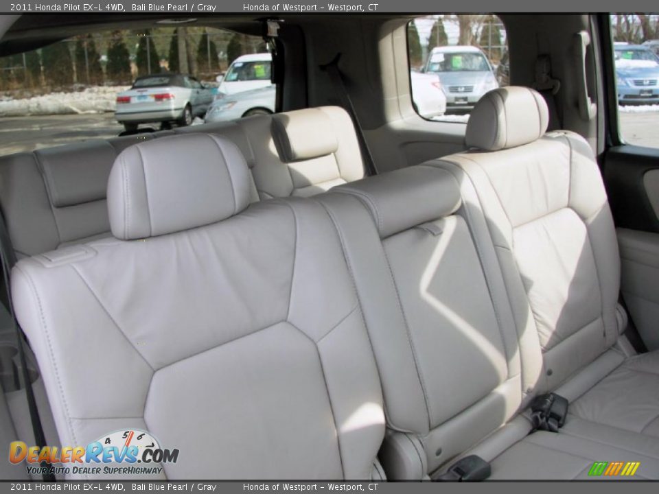 2011 Honda Pilot EX-L 4WD Bali Blue Pearl / Gray Photo #12