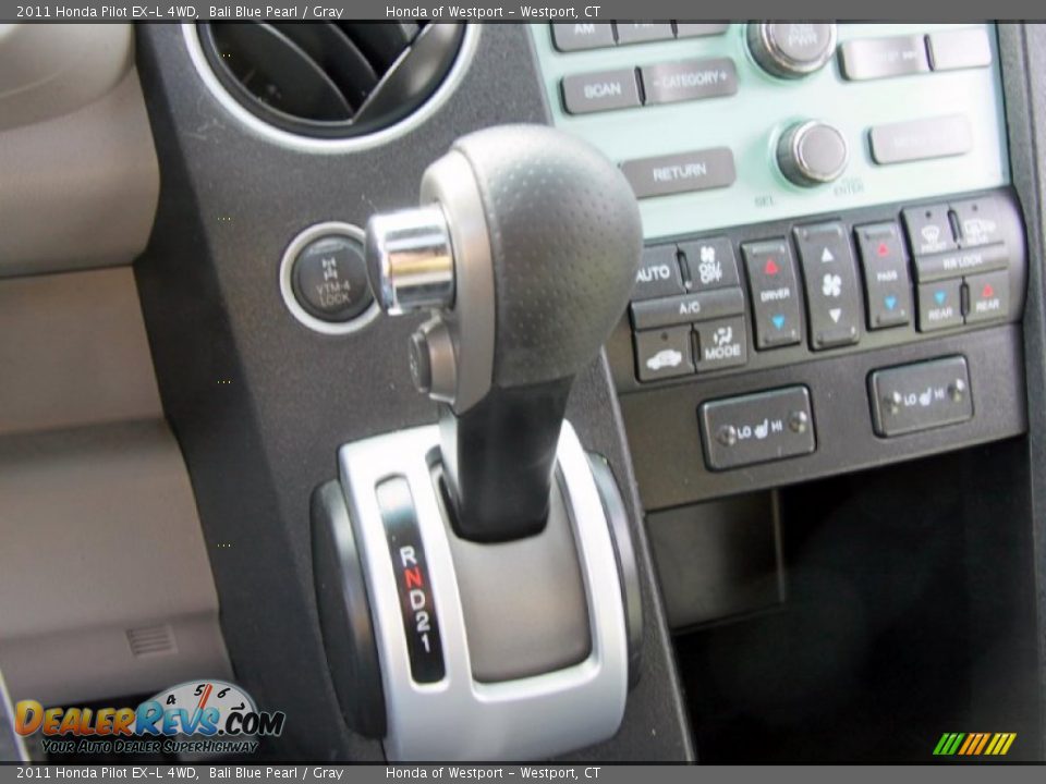 2011 Honda Pilot EX-L 4WD Bali Blue Pearl / Gray Photo #16