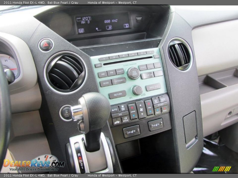 2011 Honda Pilot EX-L 4WD Bali Blue Pearl / Gray Photo #17
