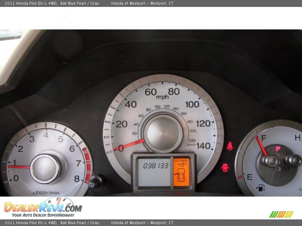 2011 Honda Pilot EX-L 4WD Bali Blue Pearl / Gray Photo #18