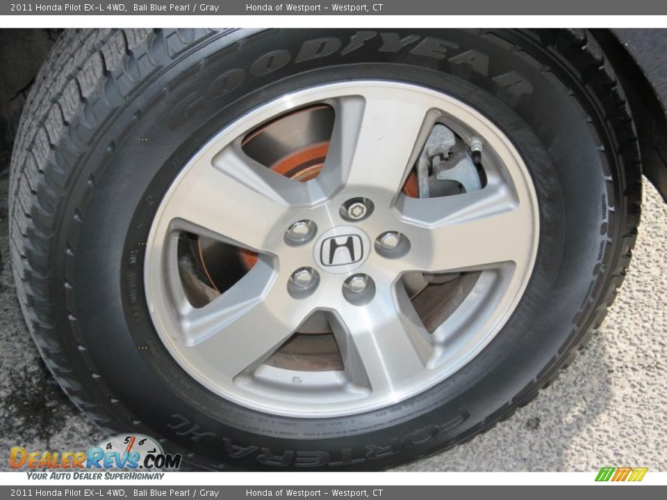 2011 Honda Pilot EX-L 4WD Bali Blue Pearl / Gray Photo #20