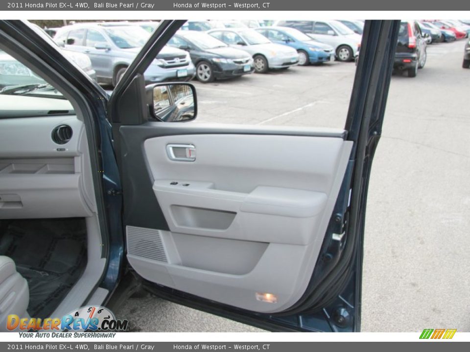 2011 Honda Pilot EX-L 4WD Bali Blue Pearl / Gray Photo #23