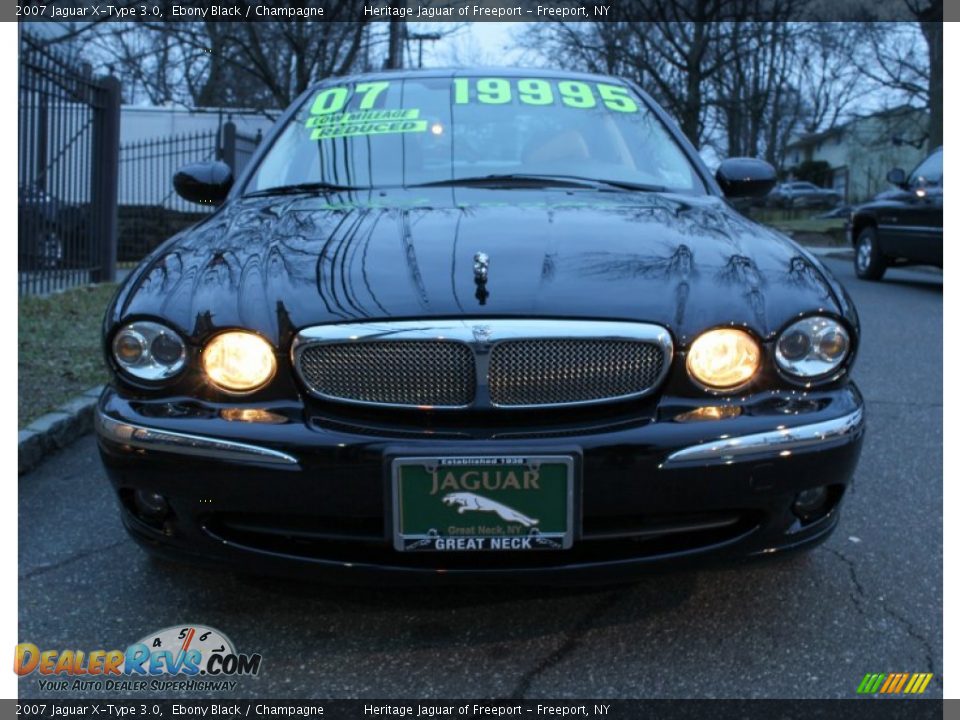 2007 Jaguar X-Type 3.0 Ebony Black / Champagne Photo #2