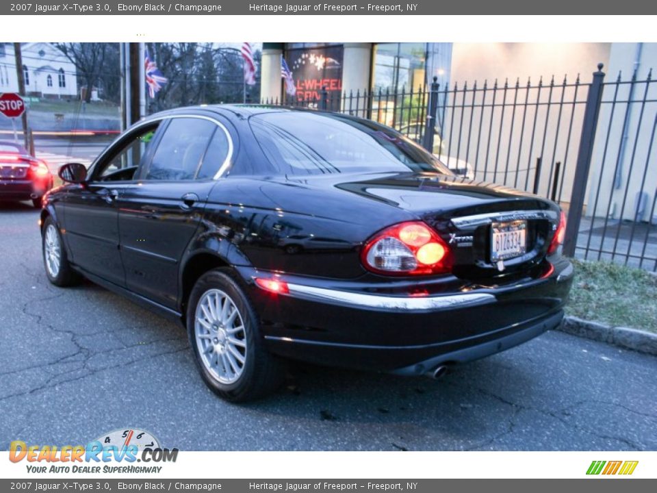 2007 Jaguar X-Type 3.0 Ebony Black / Champagne Photo #5