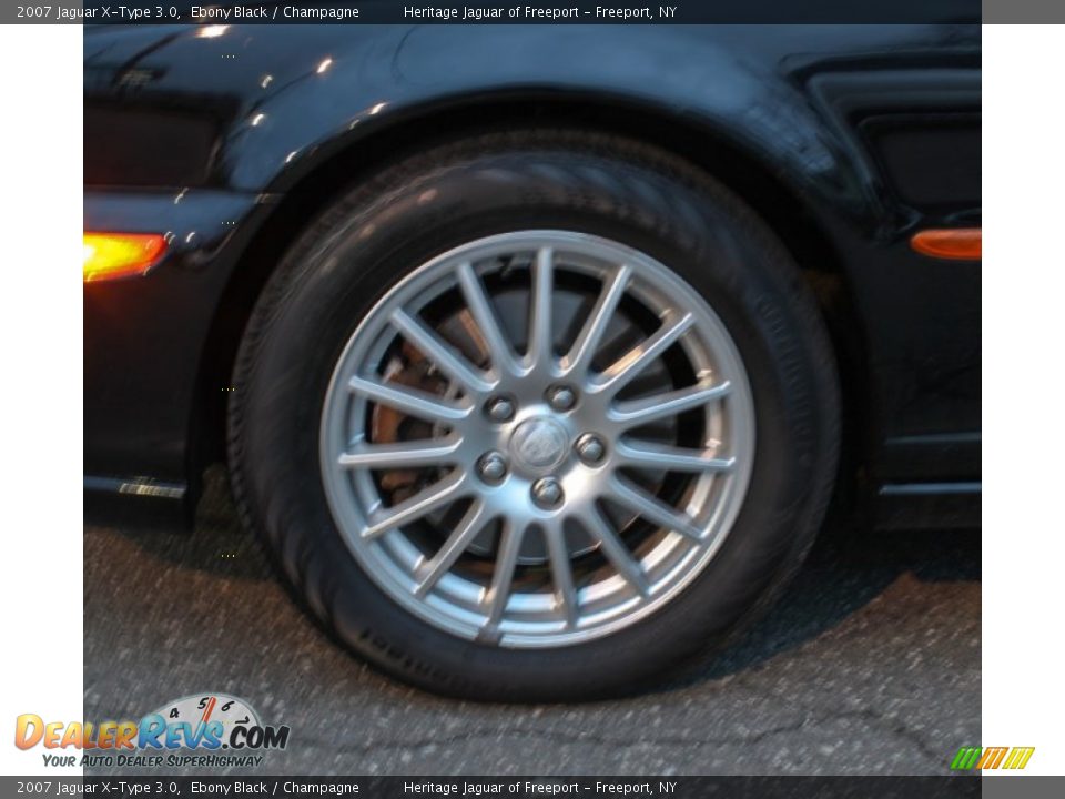 2007 Jaguar X-Type 3.0 Ebony Black / Champagne Photo #9