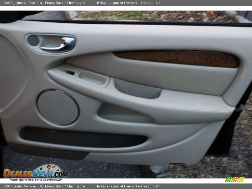 2007 Jaguar X-Type 3.0 Ebony Black / Champagne Photo #10