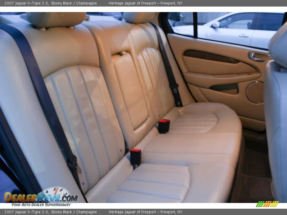 2007 Jaguar X-Type 3.0 Ebony Black / Champagne Photo #14