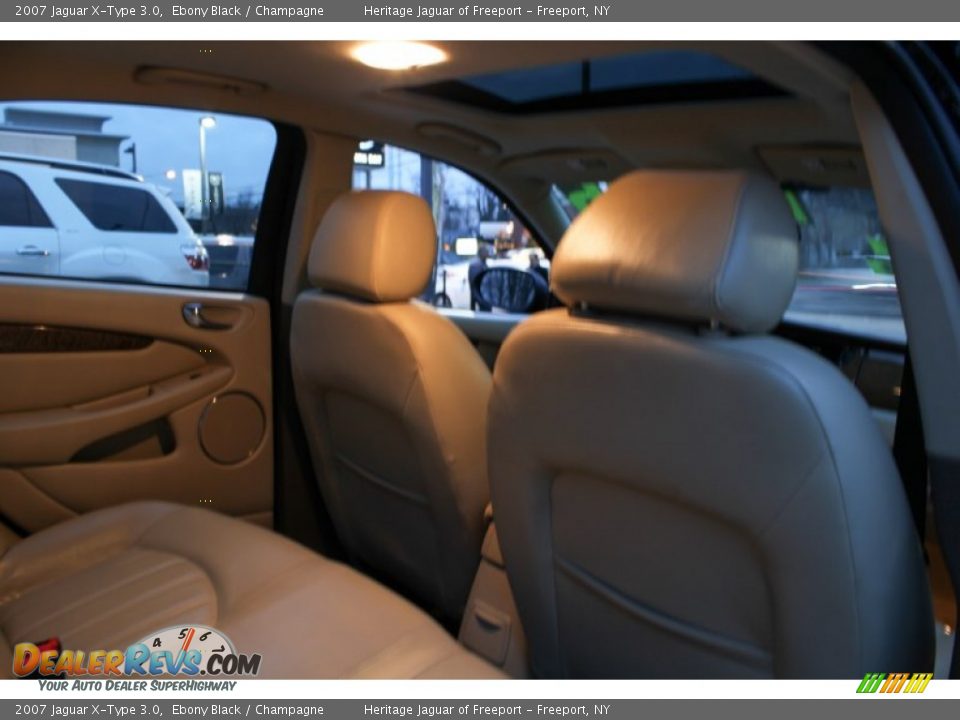 2007 Jaguar X-Type 3.0 Ebony Black / Champagne Photo #15